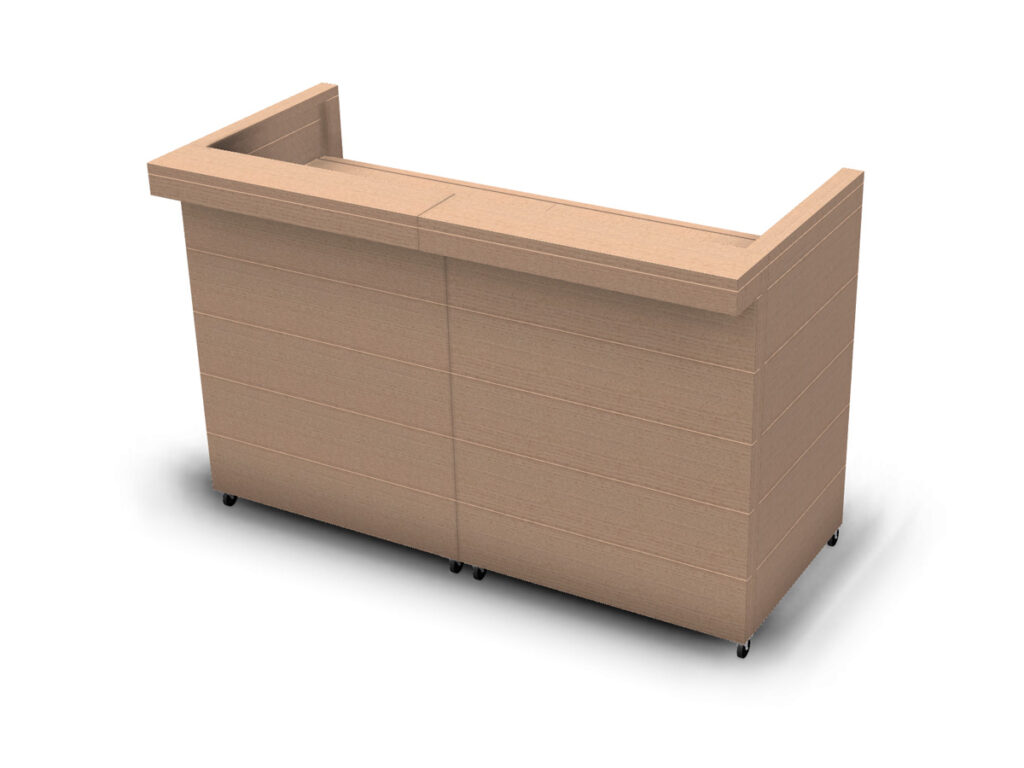 DJ booth steigerhout huren