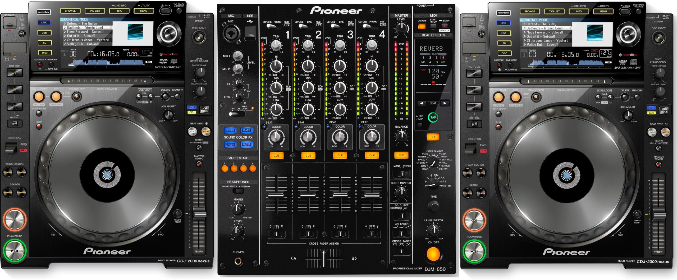 Pioneer DJ set huren vanaf €70,- en een CDJ-2000 Nexus set voor
